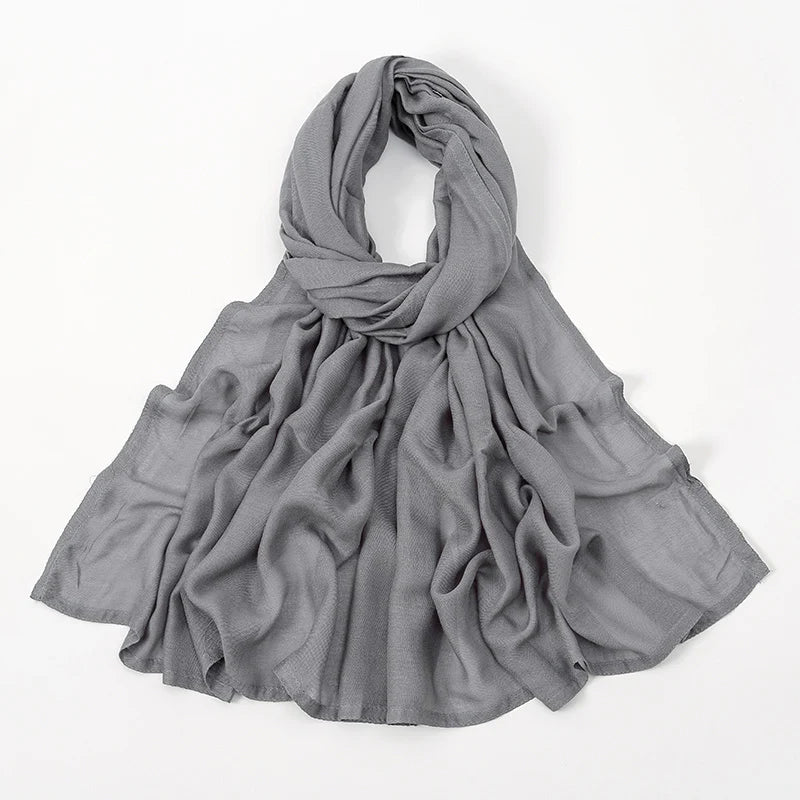 170*70cm Women Hijab Rayon Cotton Shawls
