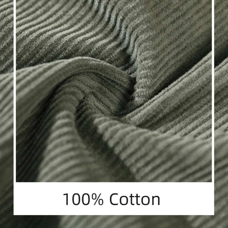 Men's Branded Corduroy Multi Pocket Comfort Cotton - Premium shirt from Craftklart.store - Just $41.26! Shop now at Craftklart.store