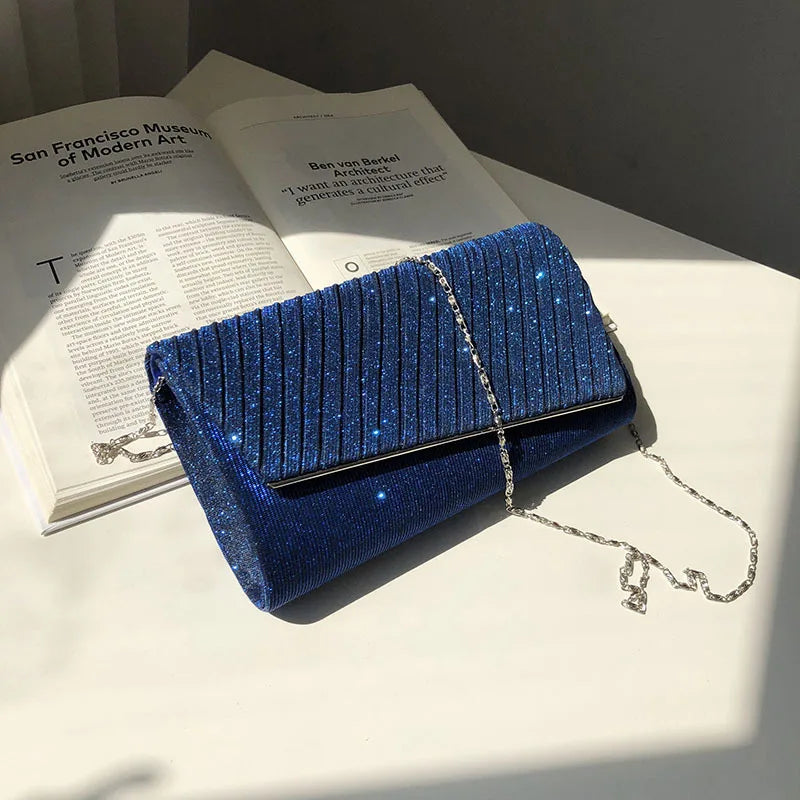 Women Urban Moonlight Evening Sequin Clutch Bag