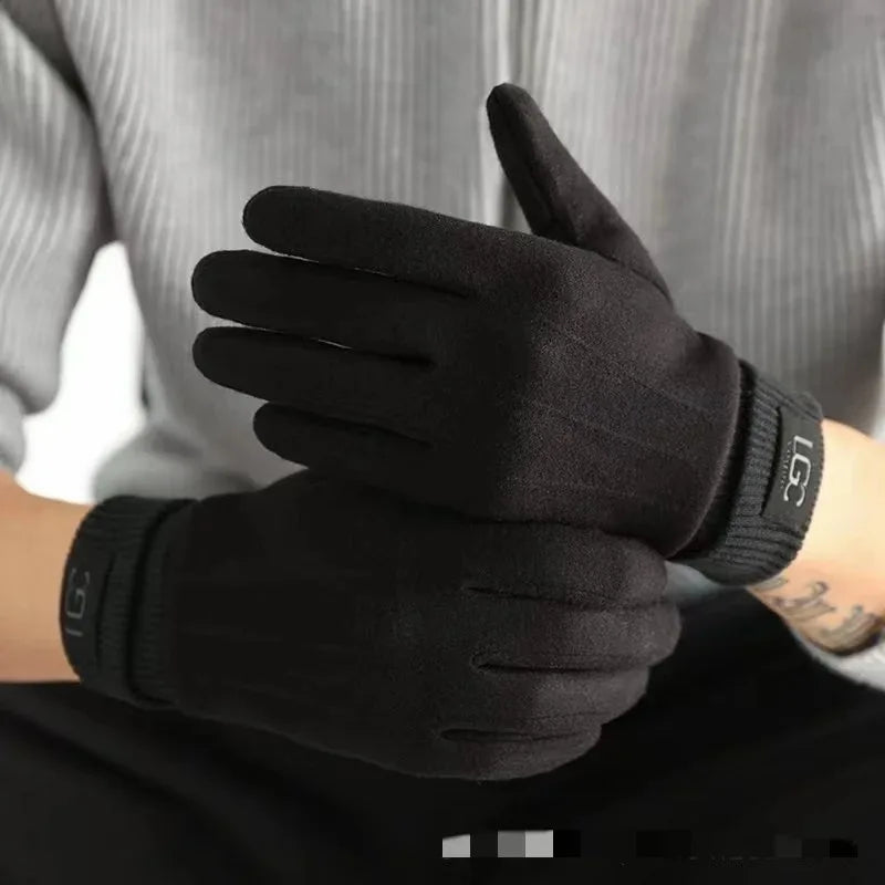 Woolen G loves Women's Warm Touch Screen Gloves,Winter Cashmere Gloves Outdoor Riding Thick Woolen Gloves ,Anti-cold Full Fing - Craftklart.store