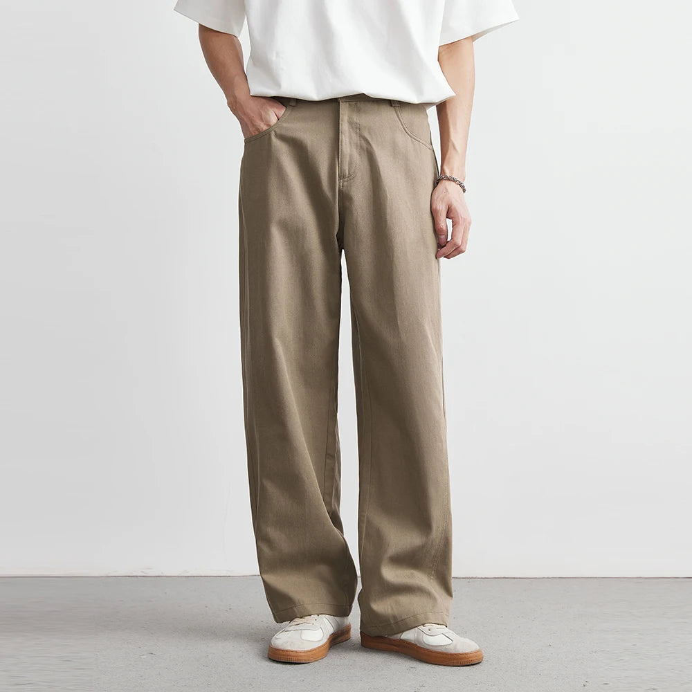 Men's American Retro Washed Casual Pants