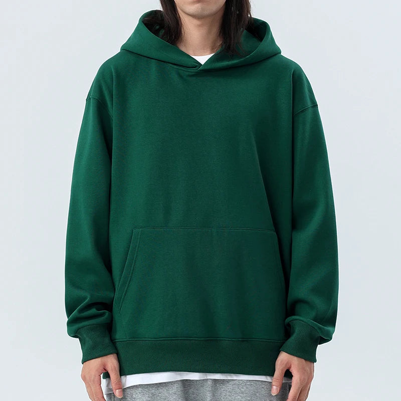 16.9oz 480gsm Heavy Weight Cotton Plus Velvet Hooded Sweater