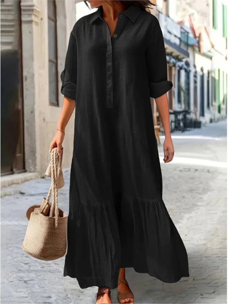 Women's Summer Casual Longsleeve Dress - Premium Dresses from Craftklart Dropship - Just $12.98! Shop now at Craftklart.store