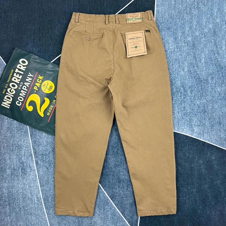 Cotton Urban Streetwear Japanese-style Tapered Pants - Craftklart.store