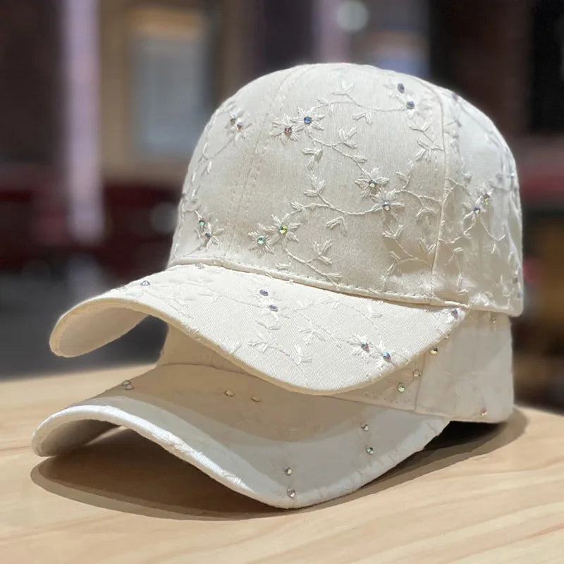 Summer Solid Sunhat Letters Embroidered Baseball Cap - Premium Baseball Cap from Craftklart.store - Just $8.50! Shop now at Craftklart.store