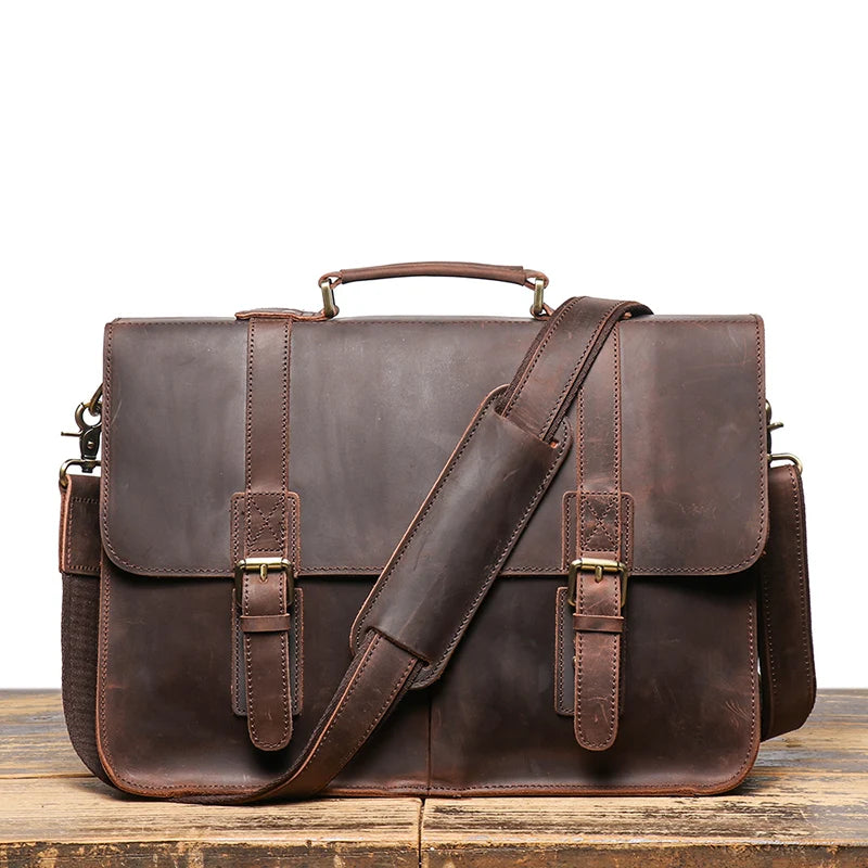 Men's Urban Office Briefcases Genuine Leather - Craftklart.store