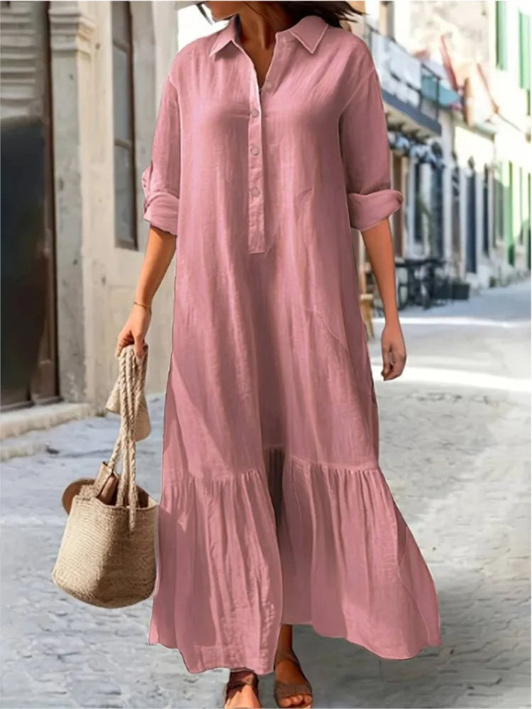 Women's Summer Casual Longsleeve Dress - Premium Dresses from Craftklart Dropship - Just $12.98! Shop now at Craftklart.store
