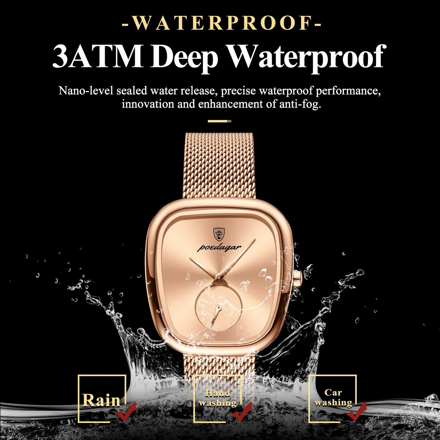 Elegant Ladies Watch Stainless Steel Quartz - Premium Watches from Craftklart Dropship - Just $19.85! Shop now at Craftklart.store