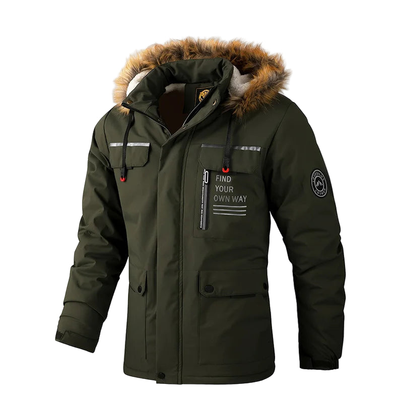 Men's Urban Outwear Fleece Warm Removable Hooded Jacket - Craftklart.store