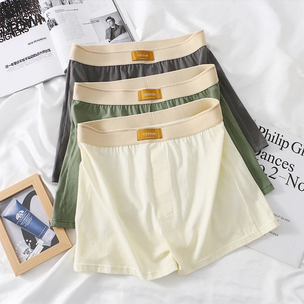 Men's 3PCS/Pack M-4XL 100% Cotton Loose Size Boxers - Premium Underwear from Craftklart Dropship - Just $11.14! Shop now at Craftklart.store