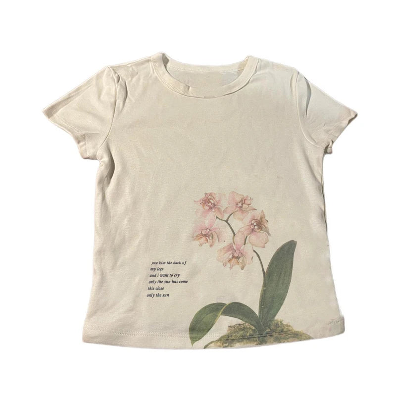 Aesthetic Summer Baby Tee Streetwear Graphic Print Women's T-shirt