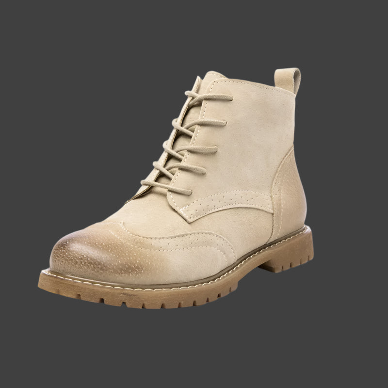 British Lace Up Urban Girl Women Ankle Boots