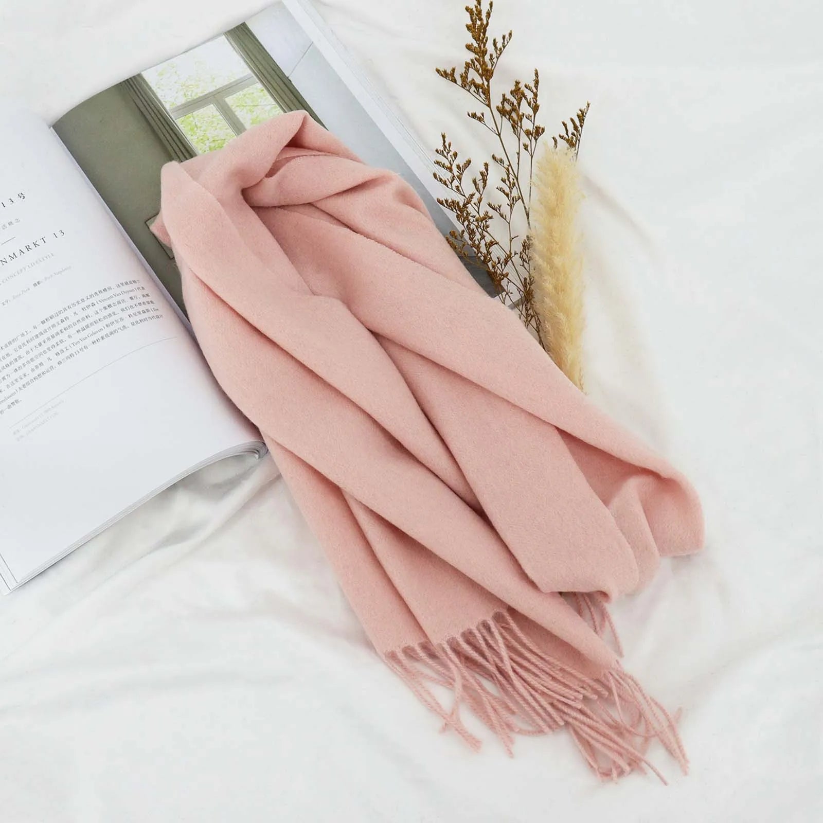 High Quality 100% Wool Scarf Autumn Winter Men - Craftklart.store