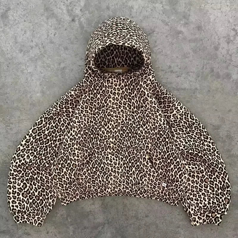 Women's Akimbo Camouflage Leaf Loose Streetwear Set
