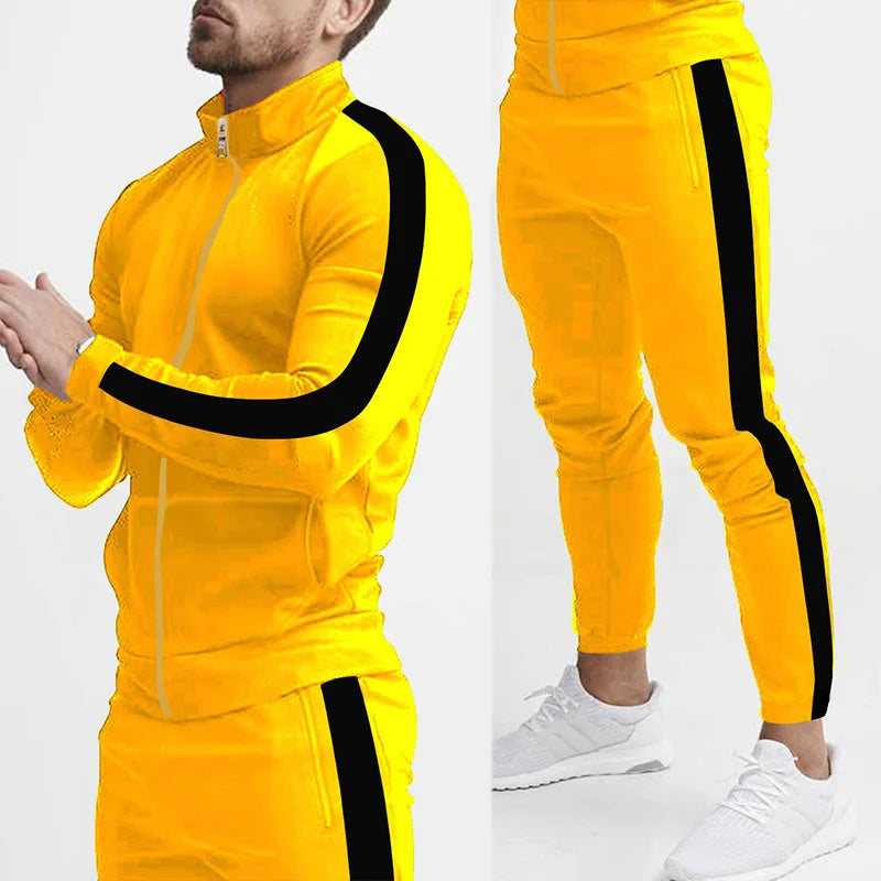 Men's Casual Tracksuits Full Set - Premium Activewear from Craftklart Dropship - Just $18.99! Shop now at Craftklart.store