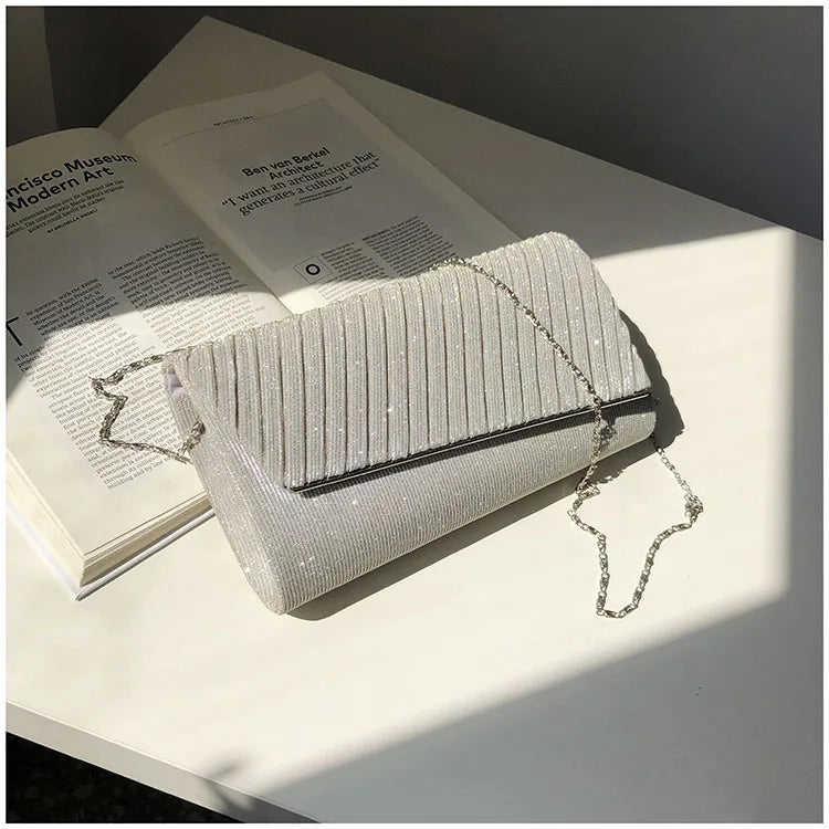 Women Urban Moonlight Evening Sequin Clutch Bag
