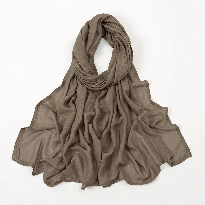 170*70cm Women Hijab Rayon Cotton Shawls