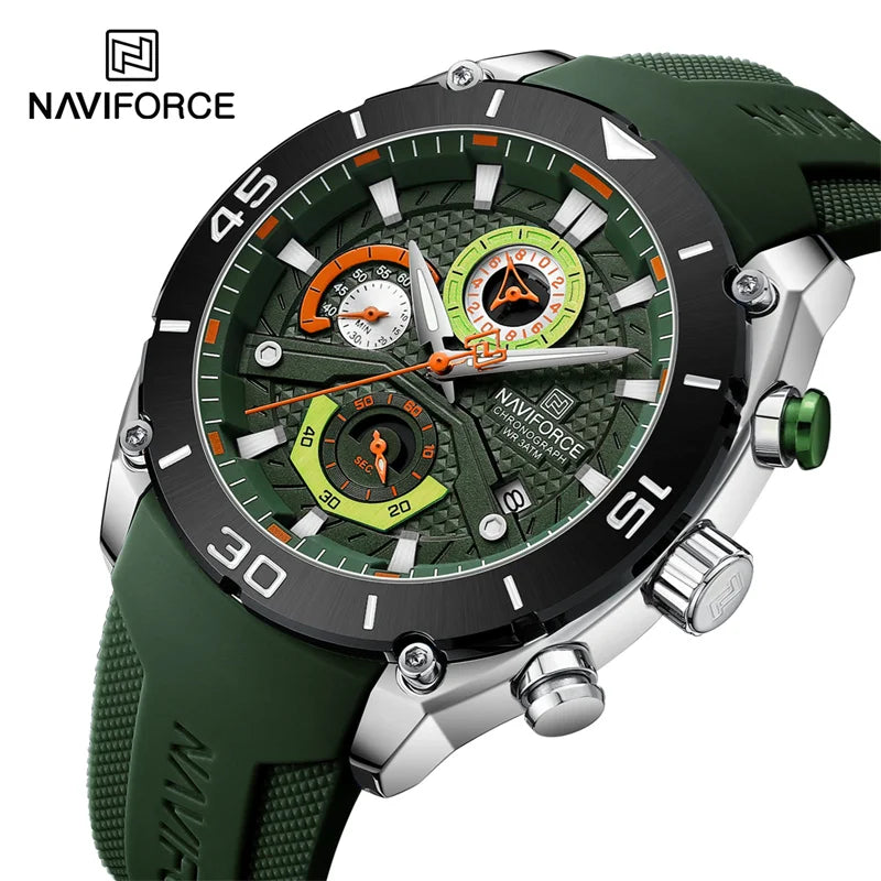 Waterproof Quartz Wristwatch Chronograph Military