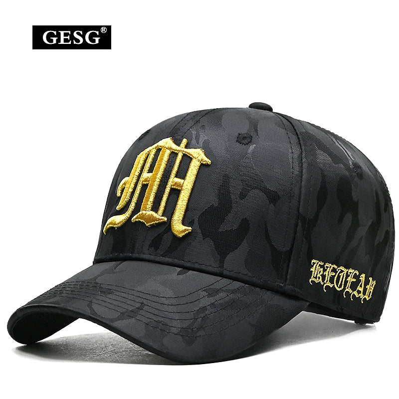 Camouflage Embroidered Hard Top Tactical Cap