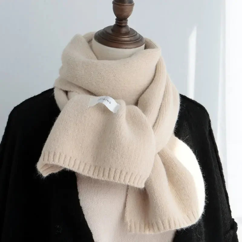 Men Knitted Wool Korean Urban Scarf