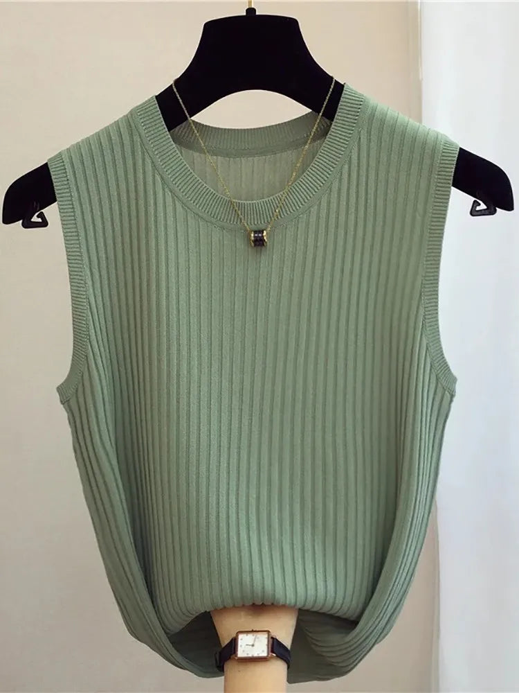 Women's Sleeveless Knitted Vests - Premium Vest from Craftklart Dropship - Just $7.99! Shop now at Craftklart.store