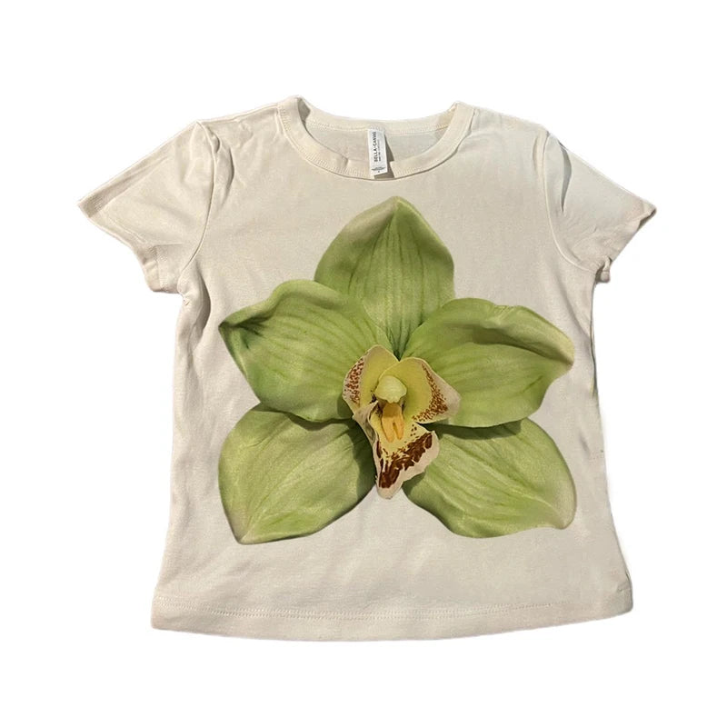 Aesthetic Summer Baby Tee Streetwear Graphic Print Women's T-shirt