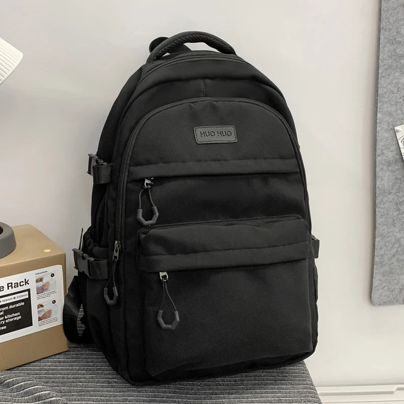 Multi-layer Large Capacity Preppy Pair Travel Backpack