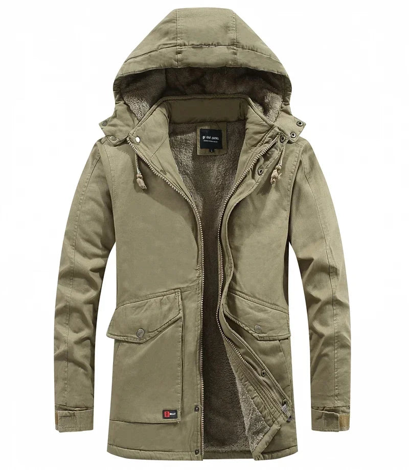 Men's Parkas Coat Military Windproof Hooded Jackets - Craftklart.store