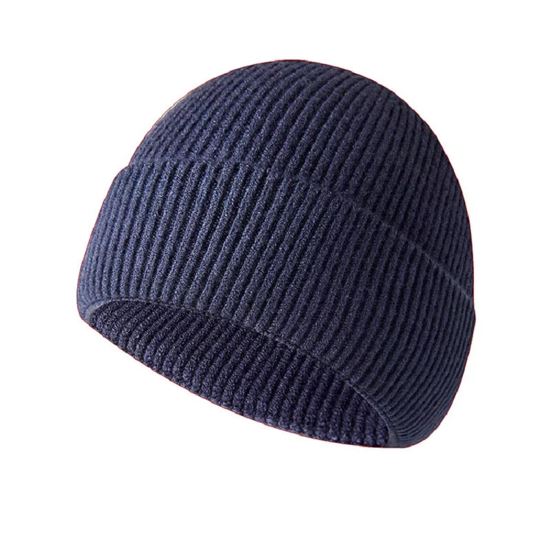 Integrated Seamless Knitted Beanie Hat