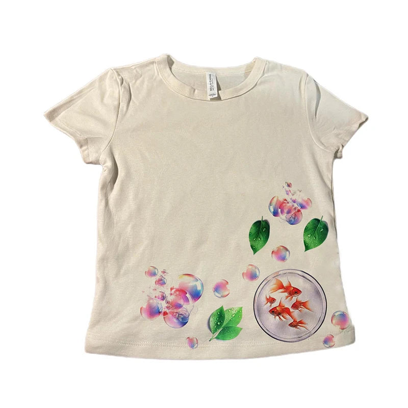 Aesthetic Summer Baby Tee Streetwear Graphic Print Women's T-shirt