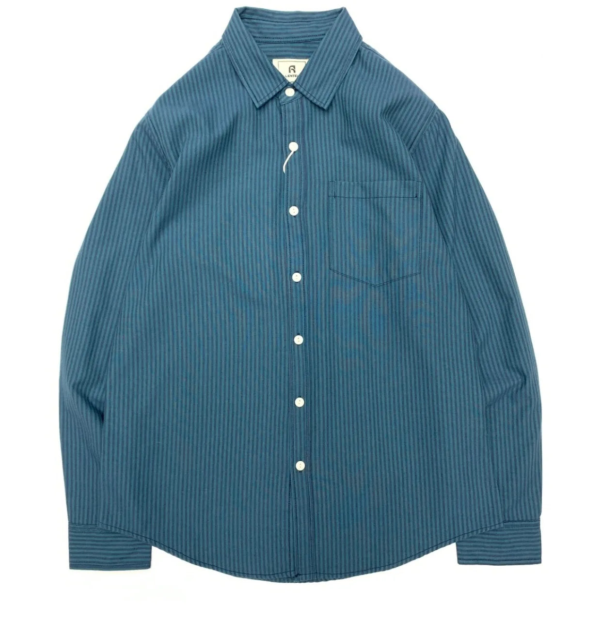 Long Sleeve Lapel 100% Cotton Washed Loose Casual Tops