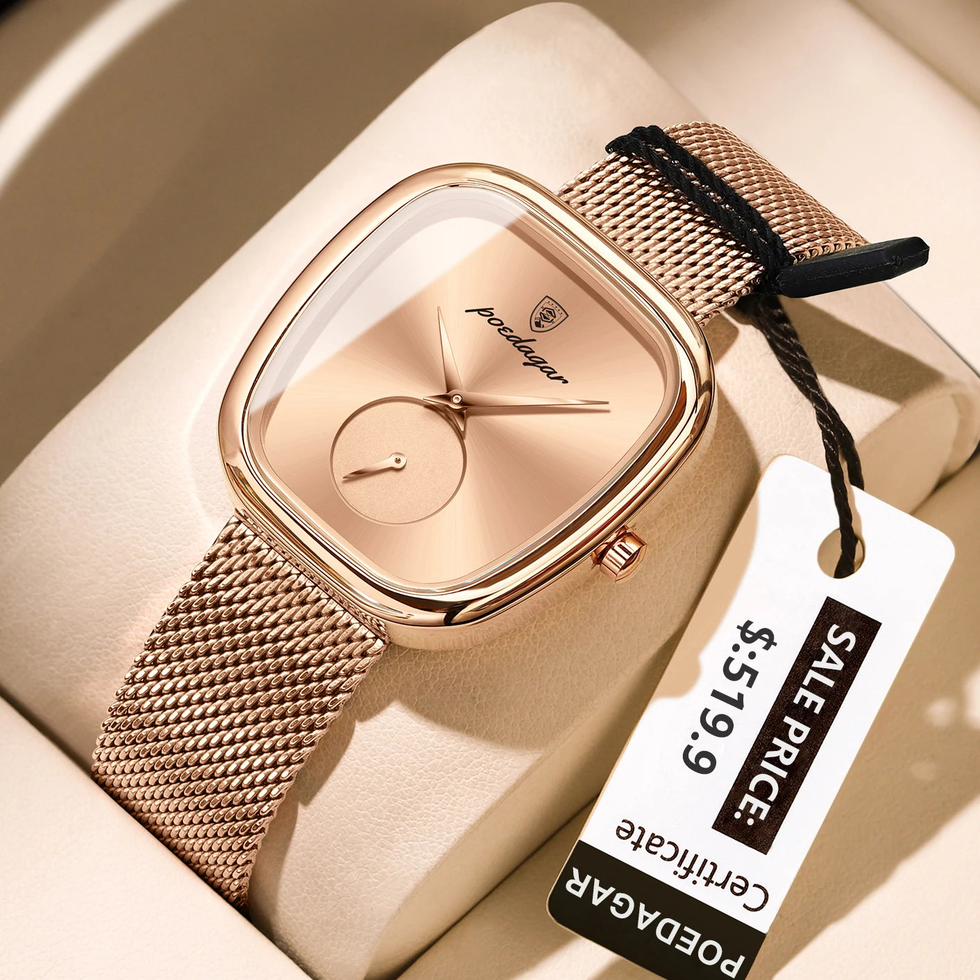 Elegant Ladies Watch Stainless Steel Quartz - Premium Watches from Craftklart Dropship - Just $19.85! Shop now at Craftklart.store