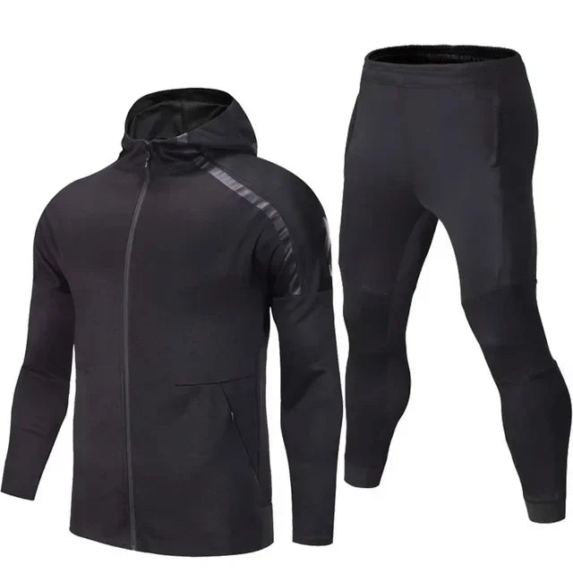 Men Urban Streetwear Road Runner Long Sleeve Tracksuit