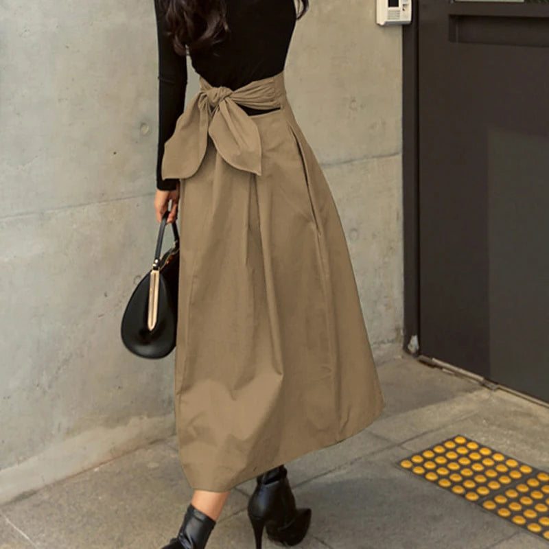 Korean Fashion Big Swing Ladies Skirt - Premium Skirt from Craftklart.store - Just $19.43! Shop now at Craftklart.store