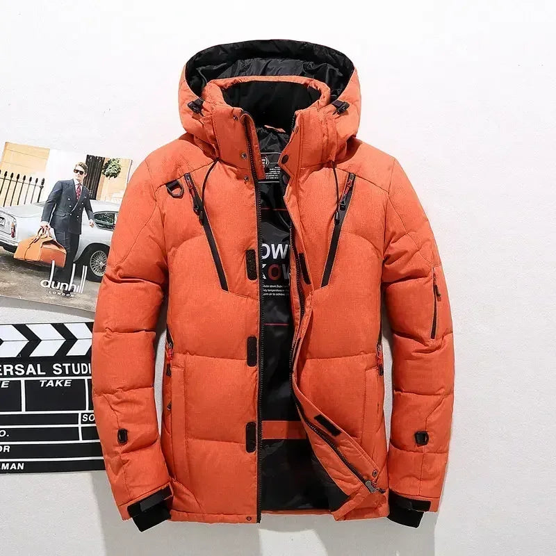 Men Hooded Casual Warm Thick Down Parkas - Craftklart.store