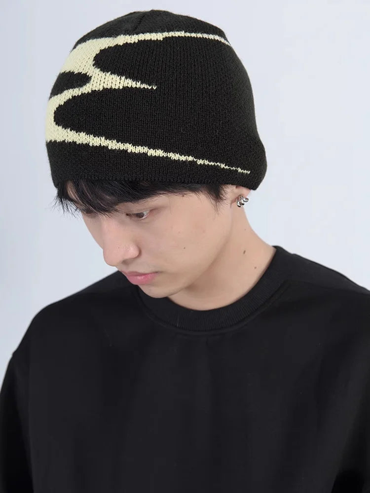 Men Knit Y2k Hip Hop Graphic Streetwear Beanies - Premium Beanies from Craftklart Dropship - Just $9.85! Shop now at Craftklart.store