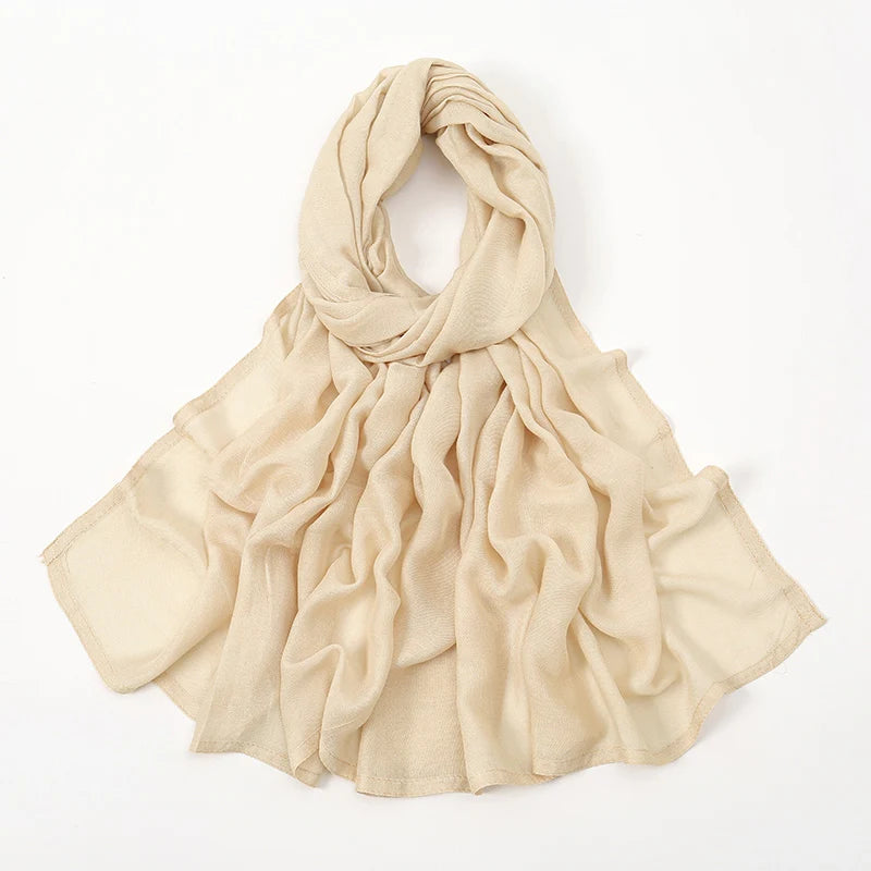 170*70cm Women Hijab Rayon Cotton Shawls