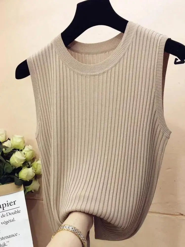 Women's Sleeveless Knitted Vests - Premium Vest from Craftklart Dropship - Just $7.99! Shop now at Craftklart.store