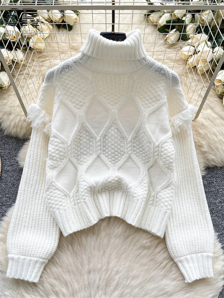 Casual Women's Turtleneck Sweater