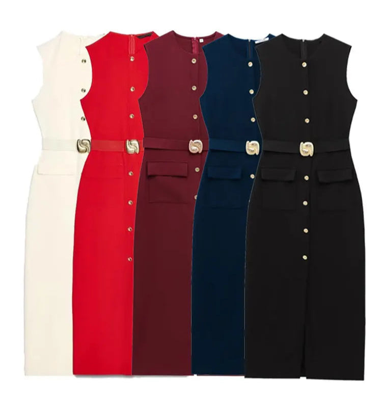 Summer Elegant Midi Dress - Craftklart.store