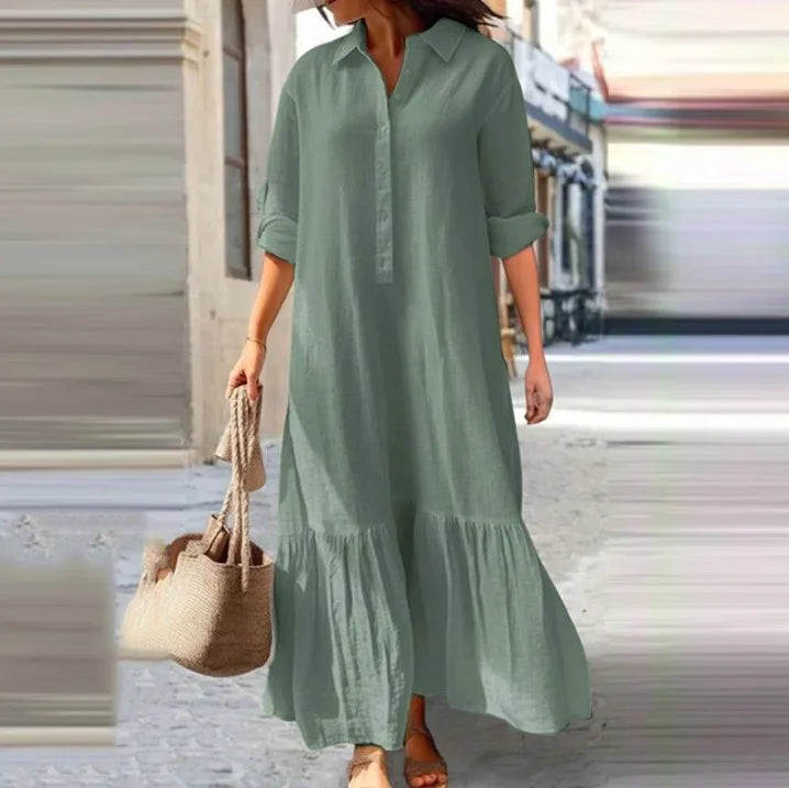 Women's Summer Casual Longsleeve Dress - Premium Dresses from Craftklart Dropship - Just $12.98! Shop now at Craftklart.store