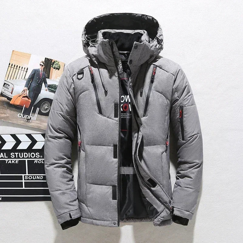 Men Hooded Casual Warm Thick Down Parkas - Craftklart.store