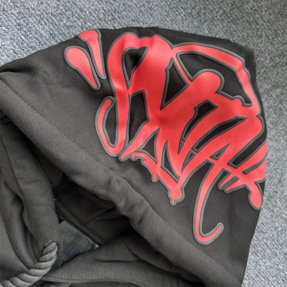 Black Pullover Sy-world Streetwear Sets