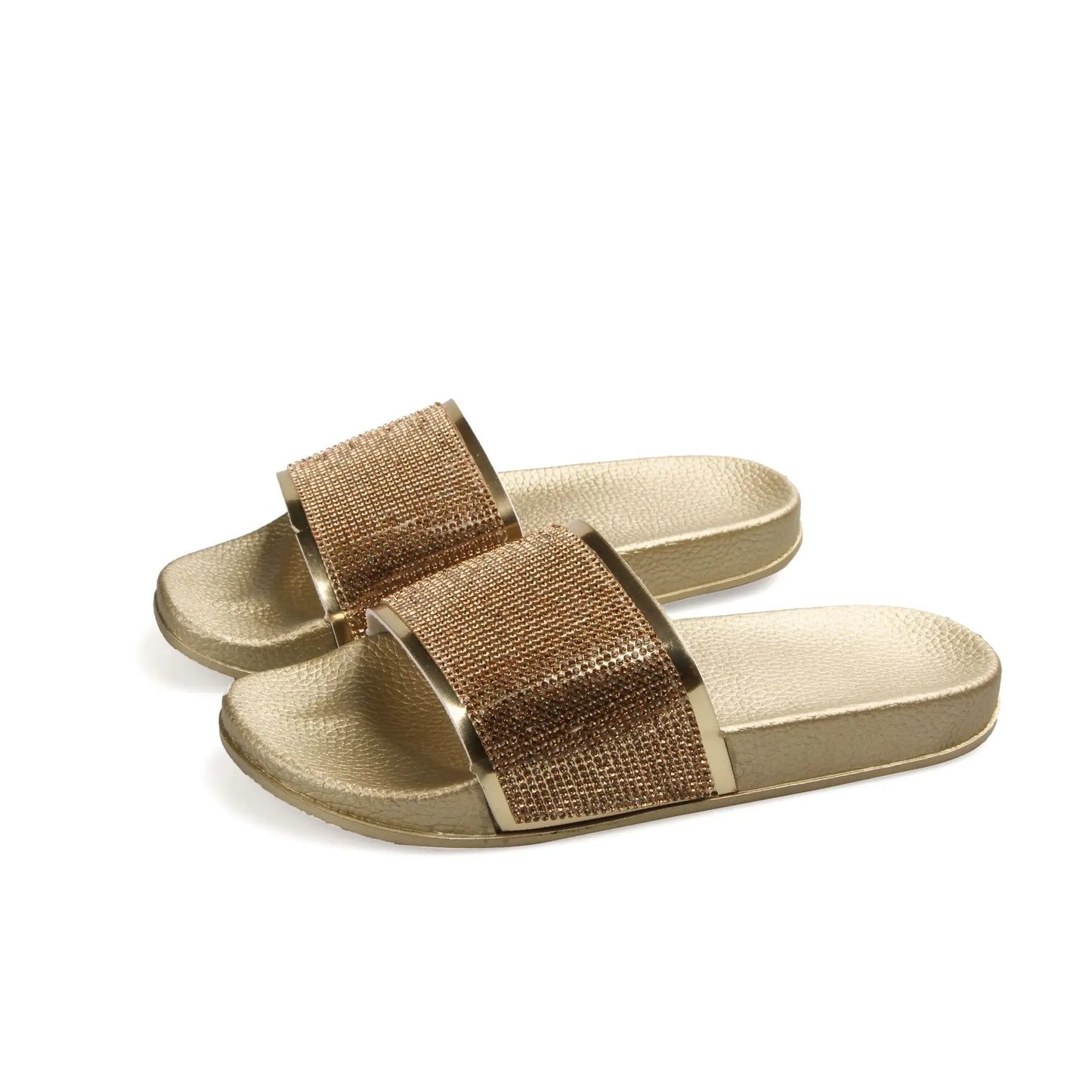 Female Summer Rhinestone Slippers - Premium Slippers from Craftklart.store - Just $18.45! Shop now at Craftklart.store