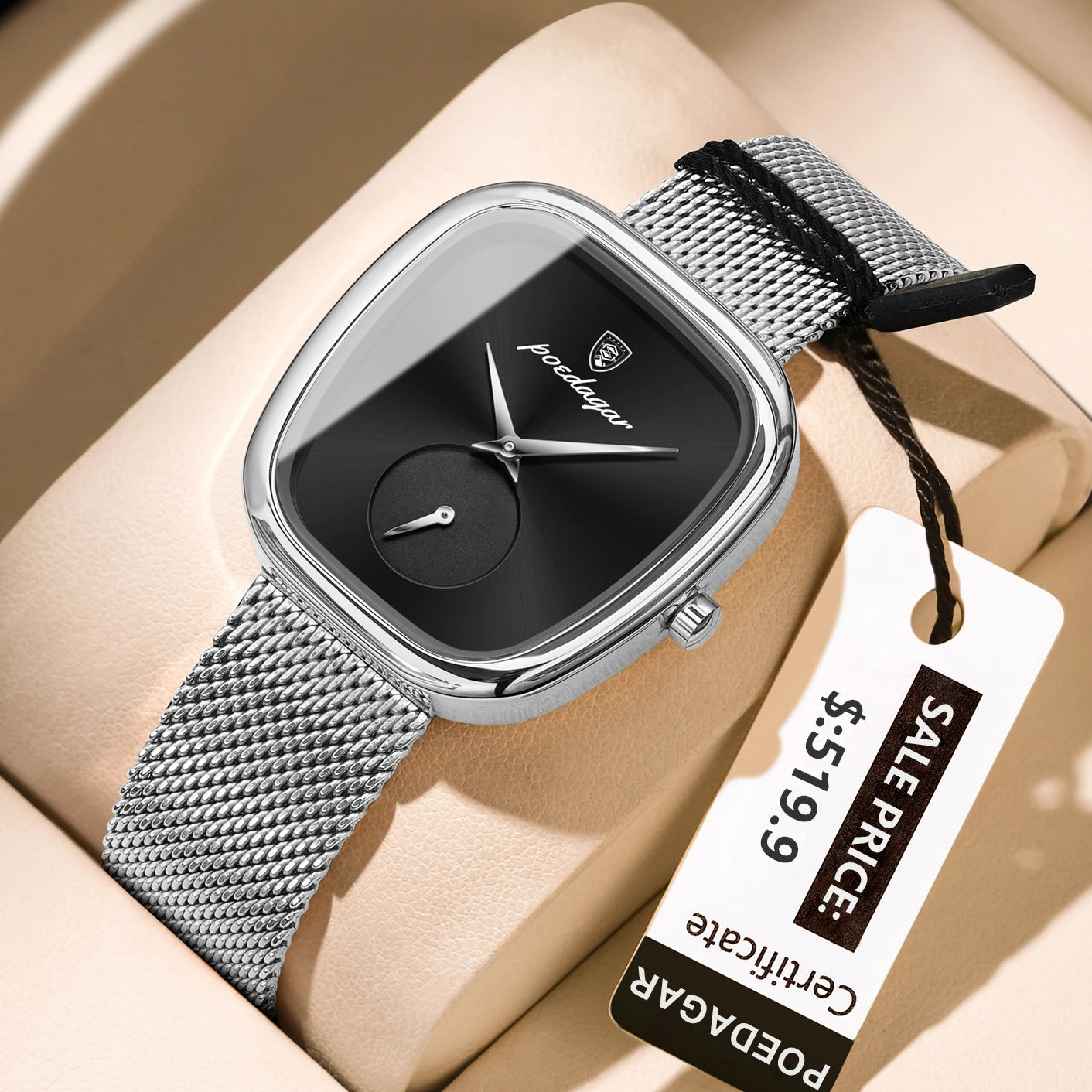 Elegant Ladies Watch Stainless Steel Quartz - Premium Watches from Craftklart Dropship - Just $19.85! Shop now at Craftklart.store