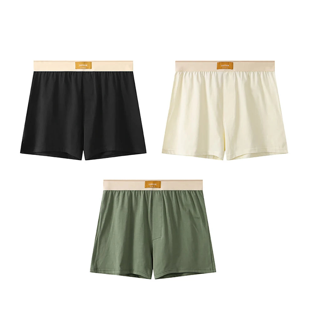 Men's 3PCS/Pack M-4XL 100% Cotton Loose Size Boxers - Premium Underwear from Craftklart Dropship - Just $11.14! Shop now at Craftklart.store