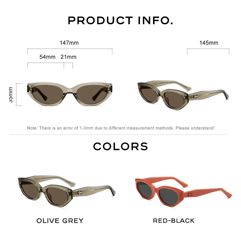 Women's Cats Eye Black Shades UV400 Protection - Premium Sunglasses from Craftklart Dropship - Just $40.48! Shop now at Craftklart.store