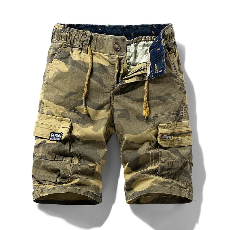 Men's Summer Cotton Cargo Camouflage - Premium Cargo Shorts from Craftklart Dropship - Just $22.44! Shop now at Craftklart.store