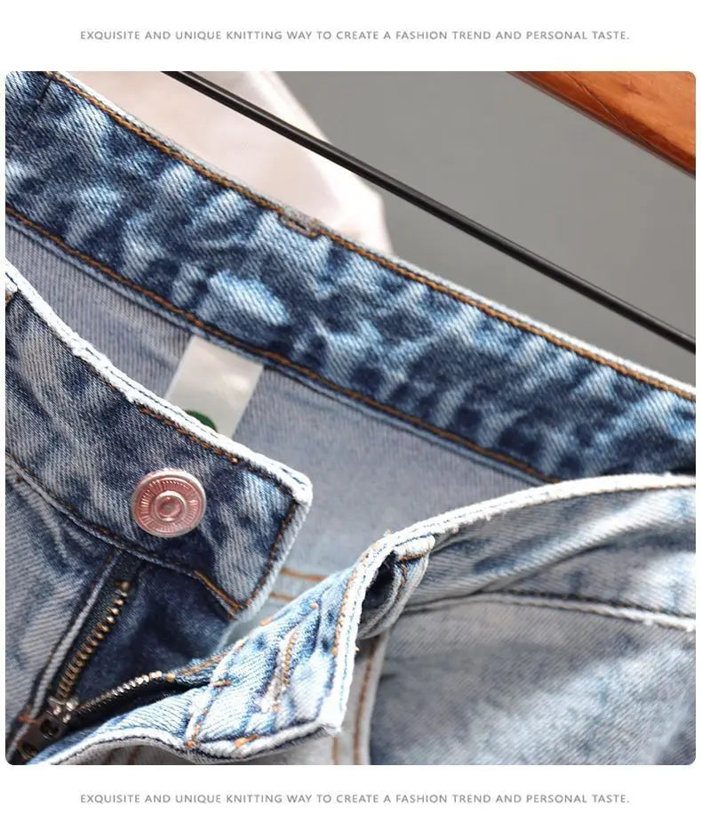 Men's Casual Ripped Denim Jeans - Premium Jeans from Craftklart Dropship - Just $17.34! Shop now at Craftklart.store