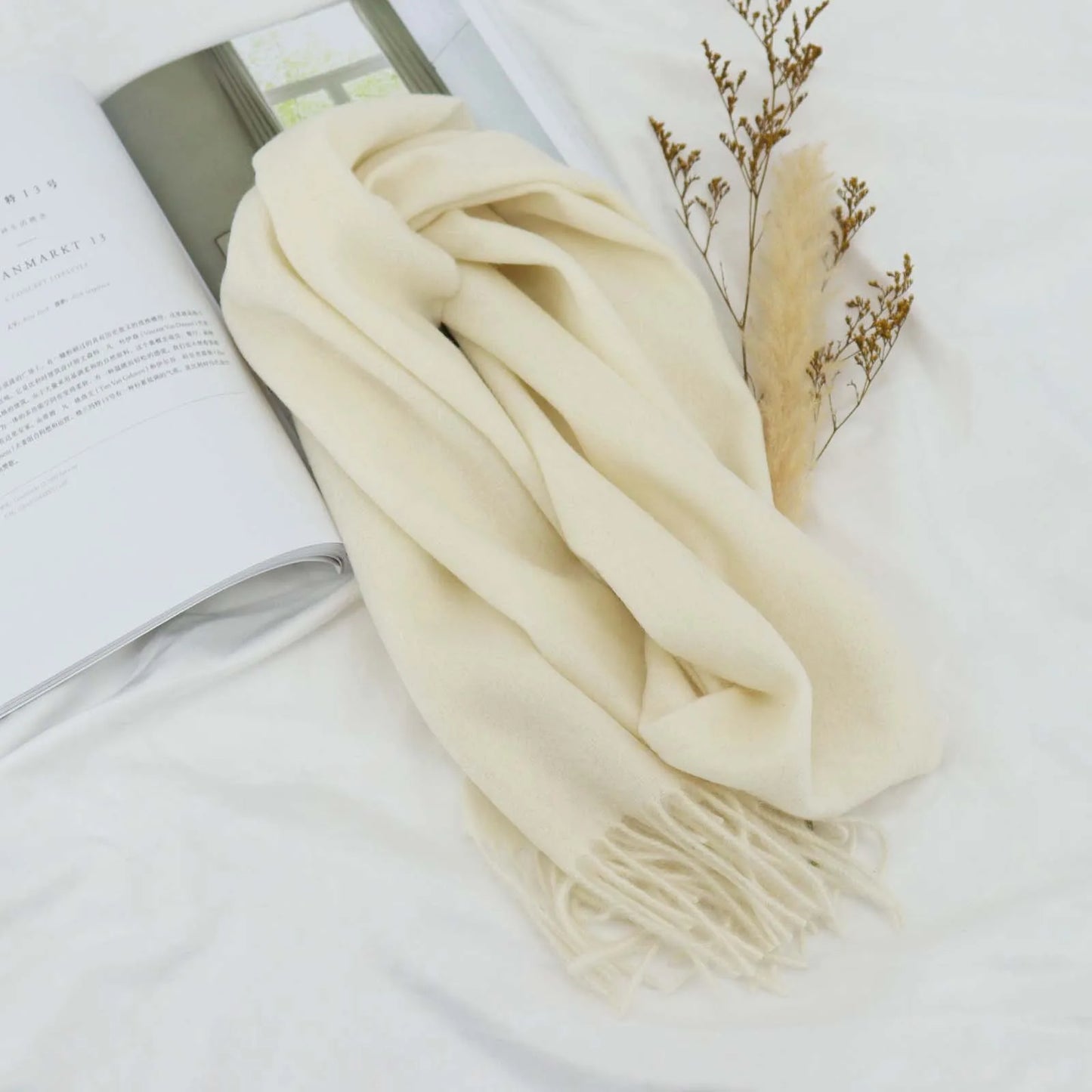 High Quality 100% Wool Scarf Autumn Winter Men - Craftklart.store